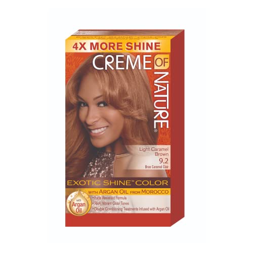 CREME OF NATURE ARGAN COLOR LIGHT CAREMEL BROWN 9 2