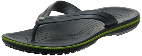 Crocs Crocband Flip, Zapatillas Unisex Adulto, Gris (Graphite/Volt Green), 41/42 EU