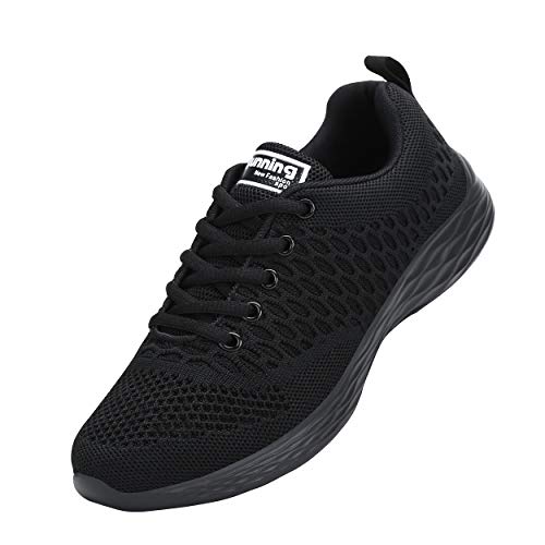 CXWRZB Mujer Hombre Gimnasia Ligero Sneakers Zapatillas de Deportivos de Running para Negro 41 EU