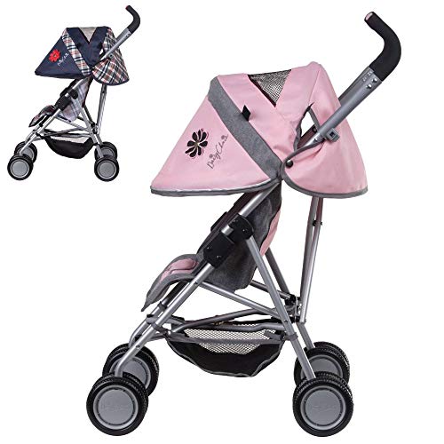 Daisy Chain Silla de Paseo para muñecas Zipp MAX - Recomendado para niños de 4 a 9 años. (Classic Pink)