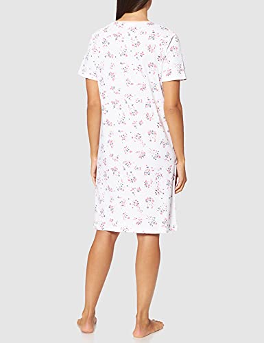 Damart Chemise de Nuit Camiseta de Punto de Jersey, Estampado Floral, S para Mujer