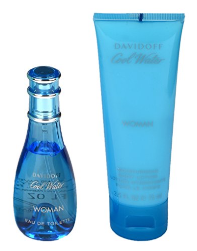 Davidoff Cool Water Woman Giftset EDT Spray Plus Hidratante Cuerpo Lotion, 30 ml/75 ml