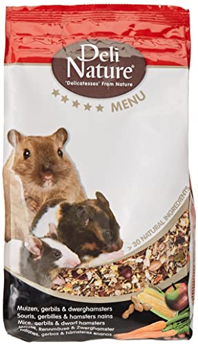 DELINATURE Mixtura para Ratones, Jerbos y Hámsters Enanos, Menú 5*, 750 gr