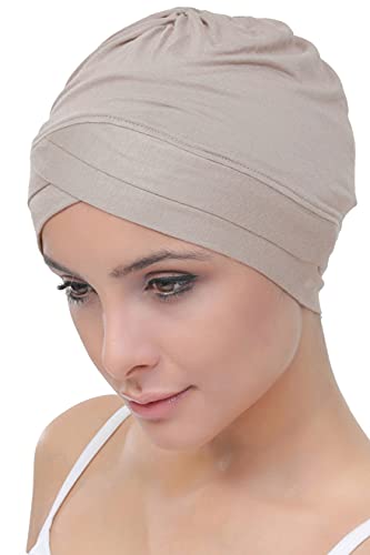 Deresina W Gorrito detejido de bambú para quimio (Taupe)