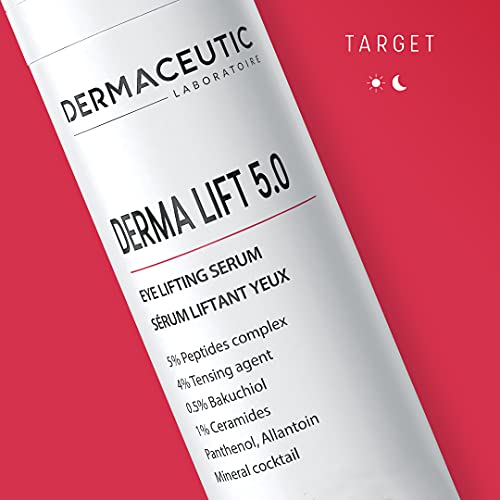 Dermaceutic Derma Lift 5.0 - Potente suero reafirmante - Rejuvenecimiento instantáneo de rostro y contorno de ojos - Suero antienvejecimiento facial - 30 ml