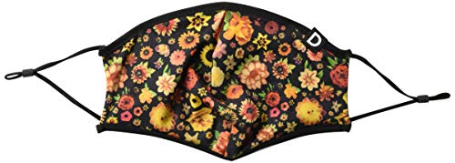 Desigual Mask_Flowers, Naranja, Talla única Unisex Adulto