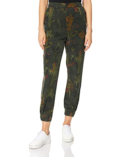 Desigual Pant_Camuflaje Pantalones Informales, Verde, S para Mujer