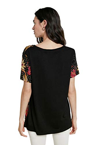 Desigual TS_Praga Camiseta, Negro, S para Mujer