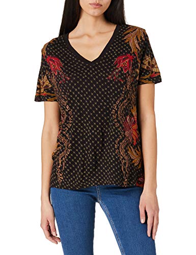 Desigual TS_Praga Camiseta, Negro, S para Mujer