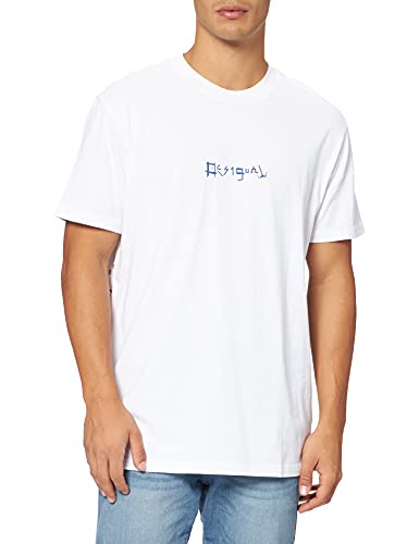 Desigual TS_Surf Collage Camiseta, Blanco, L para Hombre