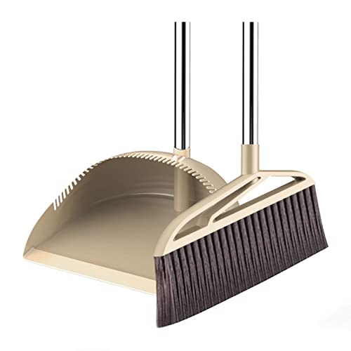 dhcsf Escoba 1 Set Soft Pein Hover Broom Collan Combinación Sweeper Broom Basura Shovel Grossen Gorra Plegable Escoba y Recogedor