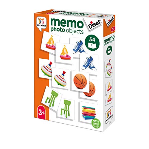 Diset Memo Photo Objets - Juego Educativo de Memoria para niños a Partir de 3 años 68976