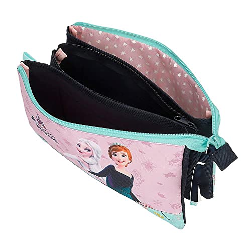 Disney Frozen Arendelle is Home Estuche Triple Azul 22x12x5 cms Poliéster