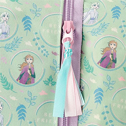 Disney Frozen Follow Your Dreams Estuche Doble Azul 23x9x7 cms Poliéster