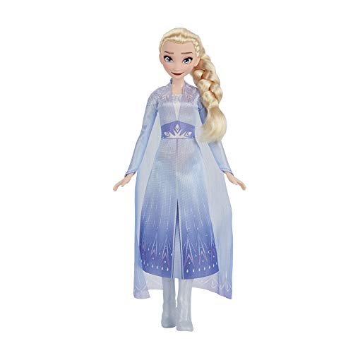 Disney's Frozen 2 - Elsa y Sus Amigos en la fogata - Muñeca de Elsa con Vestido y Largo Cabello Rubio, bebé Reno y Accesorios para muñeca - Juguete para niños y niñas de 3 años en adelante