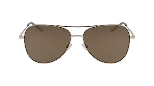 DKNY DK102S Gafas de Sol, Gold, 58 MM, 14 MM, 135 MM para Mujer