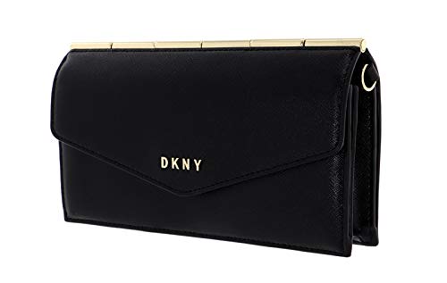 DKNY Heidi Wallet With Strap Blk/Gold