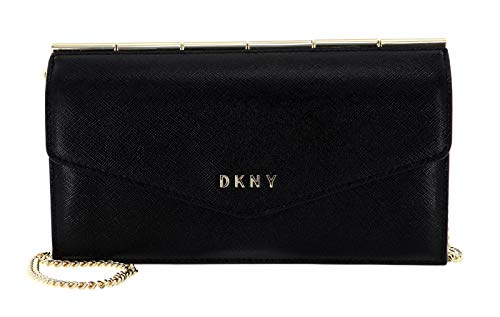 DKNY Heidi Wallet With Strap Blk/Gold