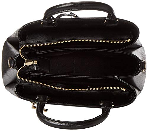 DKNY Women's Paige Satchel, Black Gold, One Size