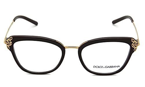 Dolce & Gabbana Gafas de Vista FILIGREE & PEARLS DG 5052 BURGUNDY 52/19/140 mujer