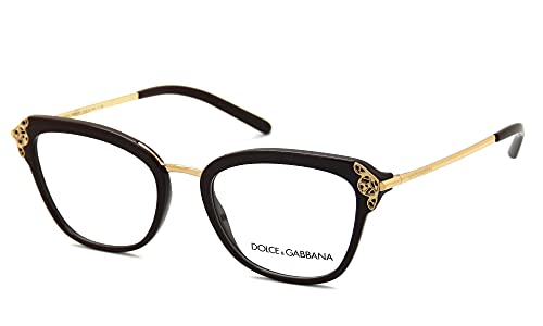 Dolce & Gabbana Gafas de Vista FILIGREE & PEARLS DG 5052 BURGUNDY 52/19/140 mujer