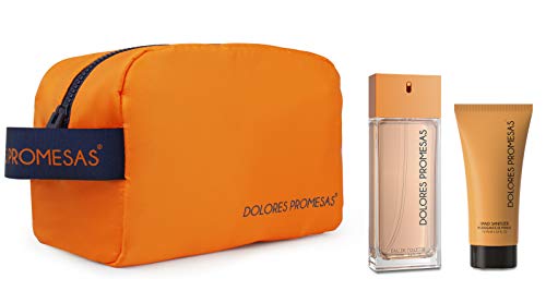 Dolores Promesas Orange Blossom-Set EDT 100ml + Hand Sanitizer + Neceser, Estándar, Único