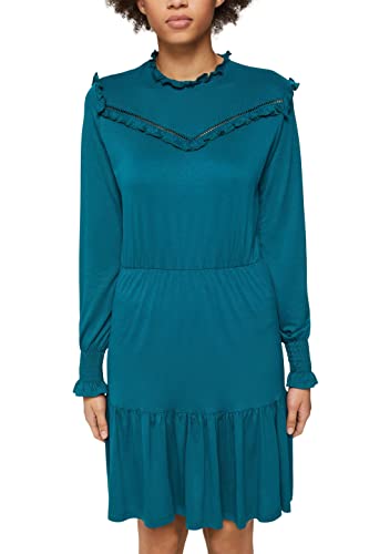 edc by Esprit 111CC1E305 Vestido, 305/Emerald Green, S para Mujer