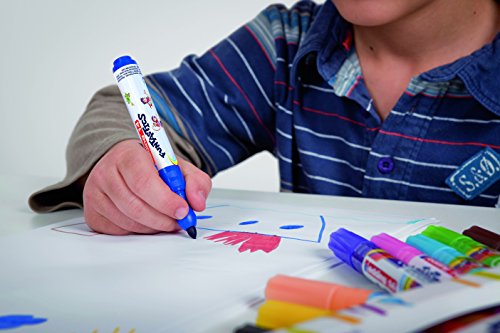 edding 14 FUNTASTICS -bolígrafos para colorear para niños -juego de 18-plumilla redonda de 3 mm-para colorear de forma divertida sobre papel y cartulina de color claro-lavable de la piel y los tejidos