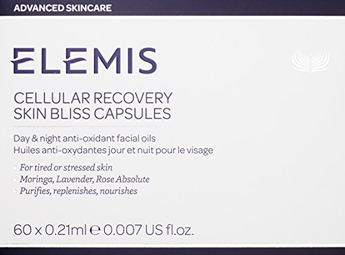 ELEMIS Cellular Recovery Skin Bliss Capsules, aceites faciales antioxidantes para día y noche, 60 cápsulas