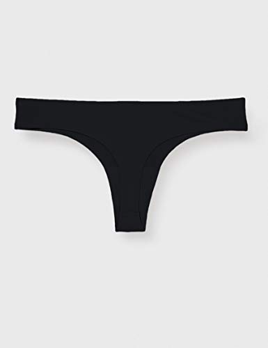 Emporio Armani Underwear Basic Bonding Microfiber 2-Pack Thong Ropa Interior, Mujer, Negro, M