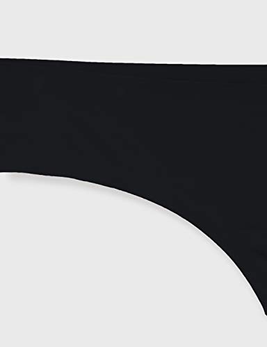 Emporio Armani Underwear Basic Bonding Microfiber 2-Pack Thong Ropa Interior, Mujer, Negro, M