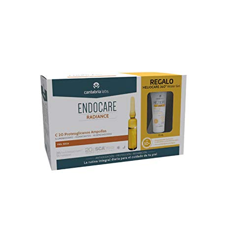 Endocare Radiance C20 Proteoglicanos Ampollas, 30x2ml+REGALO Heliocare 360 Water Gel SPF50+, 15ml