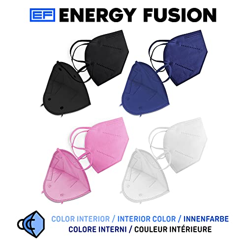 ENERGY FUSION Mascarilla FFP2 colores surtidos, con Ajustador Craneal, Ultraproteccion Certificado Oficial CE