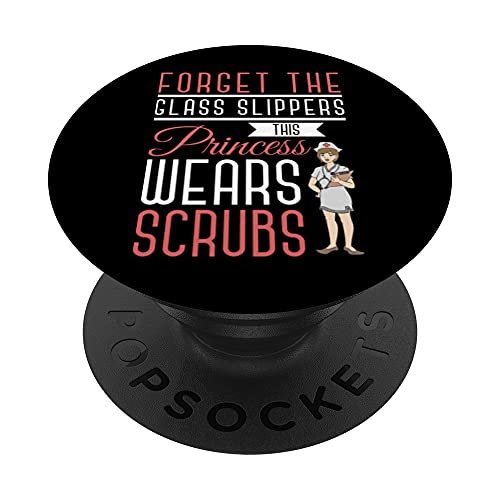 Enfermería Chica Médica Medicina Ropa Quirúrgica Enfermera PopSockets PopGrip Intercambiable