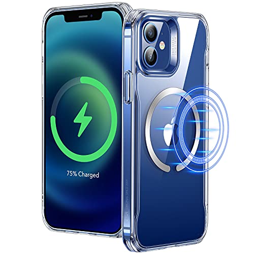 ESR Funda Compatible con iPhone 12/12 Pro (2020), Magnética Carcasa Compatible con MagSafe y Carga inalámbrica, Funda HD Claro Híbrido, Anti-arañazos, Antideslizante, Transparente