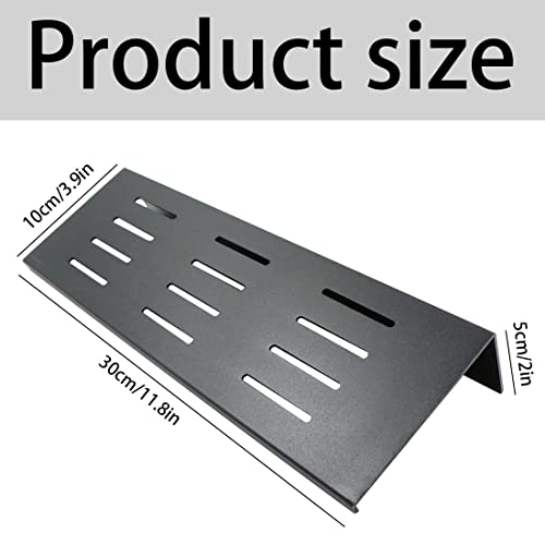 Estante Ducha Baño Organizador Cesta - Estantería de Aluminio, Estante de Pared de 30 cm Negro Mate, Resistente a la corrosión, Estantes para Colgar en la Pared para baño Cocina Balcón Accesorios