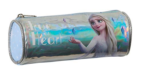 Estuche Redondo Escolar de Frozen II True at Heart, 200x70mm