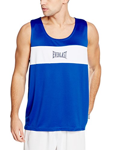 Everlast 4424 - Camiseta de boxeo unisex, Azul / Blanco, M