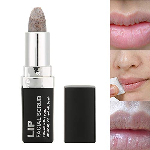 Exfoliador de Labios, Lápiz Labial Nutritivo, Barra Exfoliante, Barras de Exfoliación de Labios Nutritiva Lápiz Labial Quitar Cutículas de Pelícude Labios Elimina Eficazmente Piel Muerta y Tratamiento