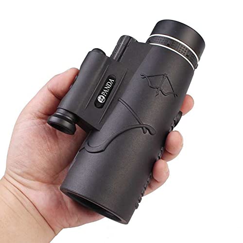 Explopur Telespio iluminador de Infrarrojos monocular de visión Nocturna monocular de Alta definición 12x50 n Estuche de Transporte para observación de Aves de Viaje