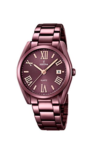 Festina Reloj Analógico para Mujer de Cuarzo con Correa en Acero Inoxidable F16865/1