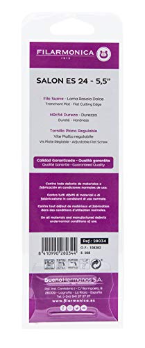 Filarmonica Tijeras de peluquería de esculpir el pelo tijera de peluquero profesional de acero inoxidable forjada en caliente alta resistencia 24 dientes 5,5"