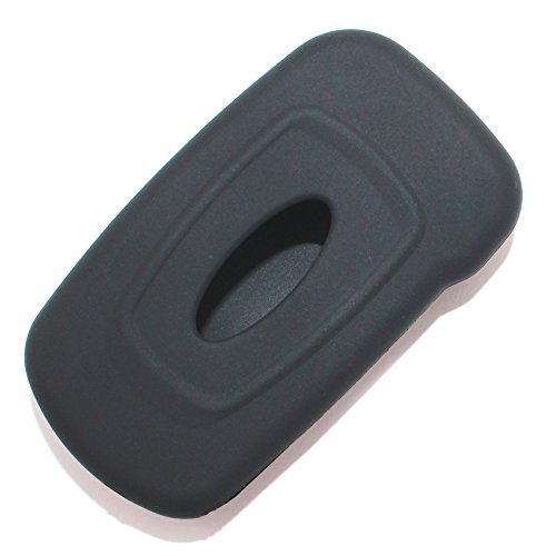 Finest-Folia - Funda de silicona para llave de coche con 3 botones, color negro