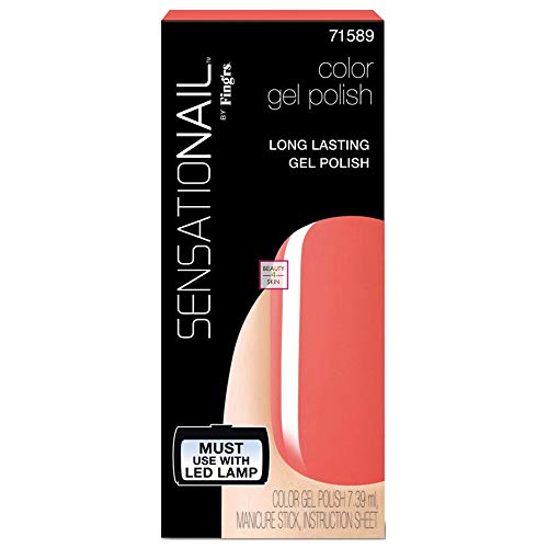 Fing'rs Sensationail Gel de Uñas Tono Coral Sunset - 7.39 ml