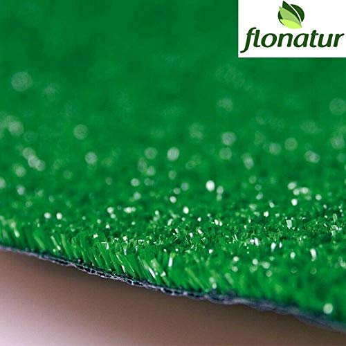 FLONATUR Moqueta Cesped Artificial 7 mm. Rollo 1x25 para Exterior e Interior, Niños y Perros. Varias medidas de rollos, para decorar suelos terraza, vallas de jardín, cercas de piscinas