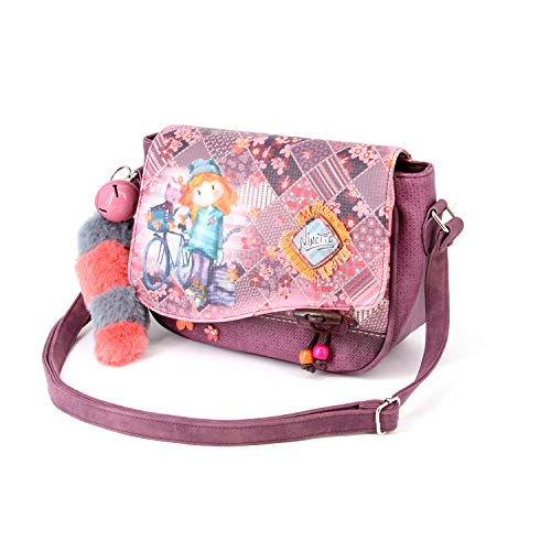 Forever Ninette Forever Ninette Bicycle-Sac à Bandoulière Muffin Bolso Bandolera 26 Centimeters Multicolor (Multicolour)