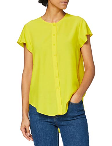 French Connection 72QAO Camisa, Bright Daffodil, Large para Mujer