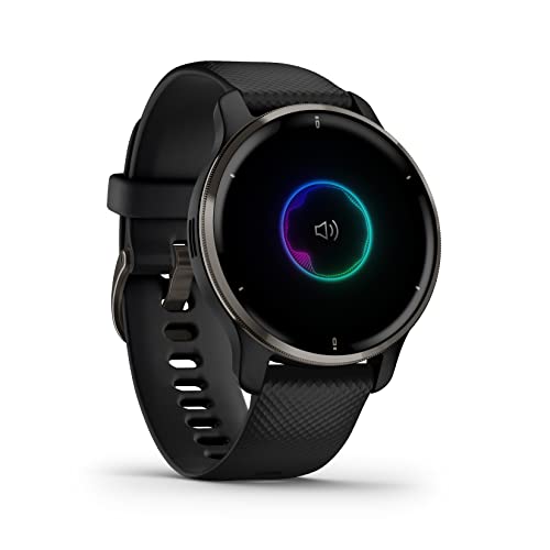 Garmin Venu 2 Plus Reloj Inteligente Pantalla AMOLED, Adultos Unisex, Negro