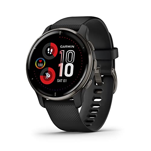 Garmin Venu 2 Plus Reloj Inteligente Pantalla AMOLED, Adultos Unisex, Negro