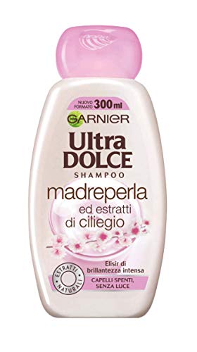 Garnier Ultra Dolce Champú, nácar y cerezo, 3 x paquete de 2, Total: 6 botellas